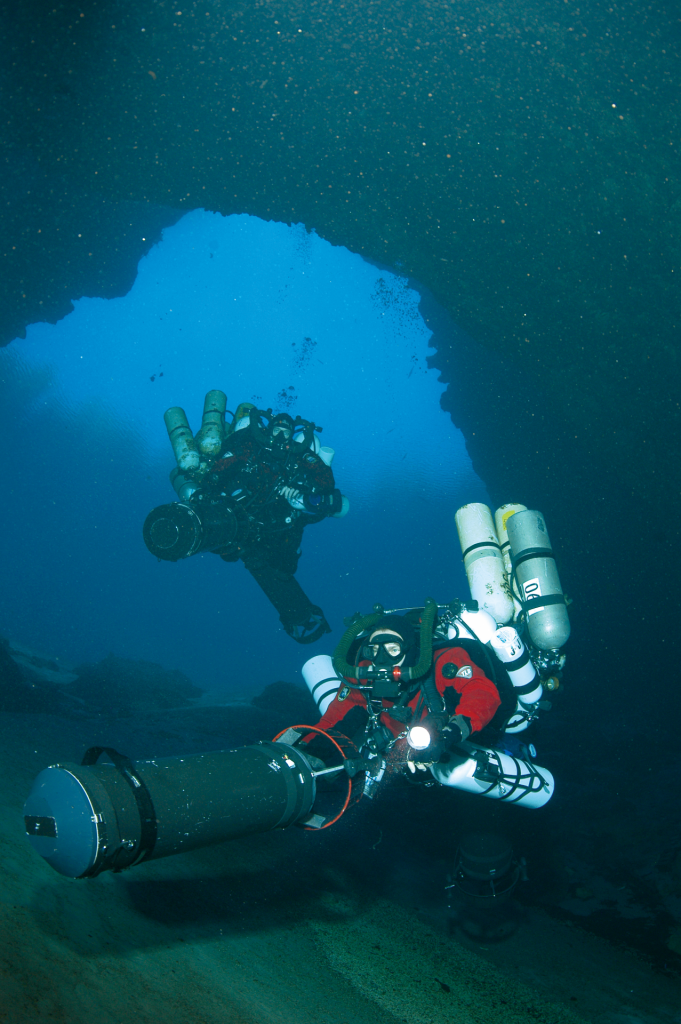 cave diving