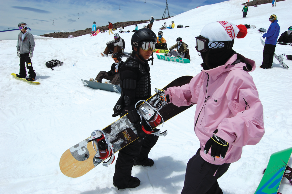 snowboarding