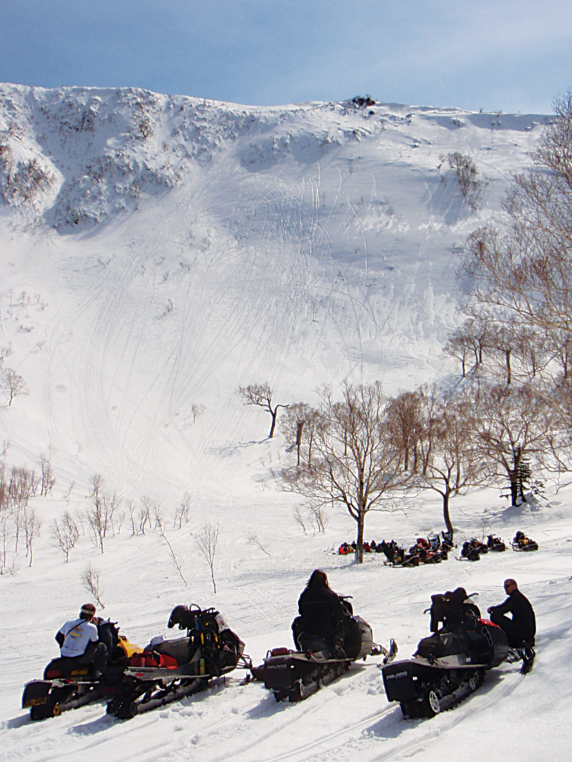 Outdoor Japan Magazine Niseko Snowmobile Adventures