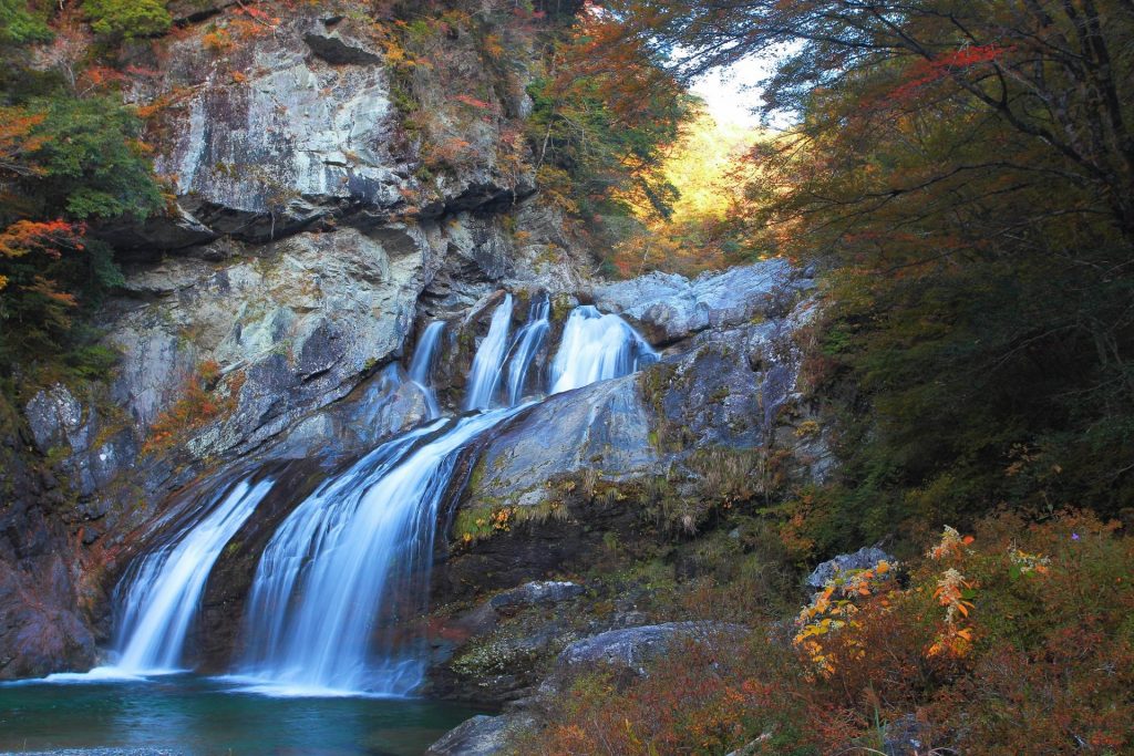 Amegaeri Falls in Sedogawa Valley, Tosa Reihoku, Japan Eco Track