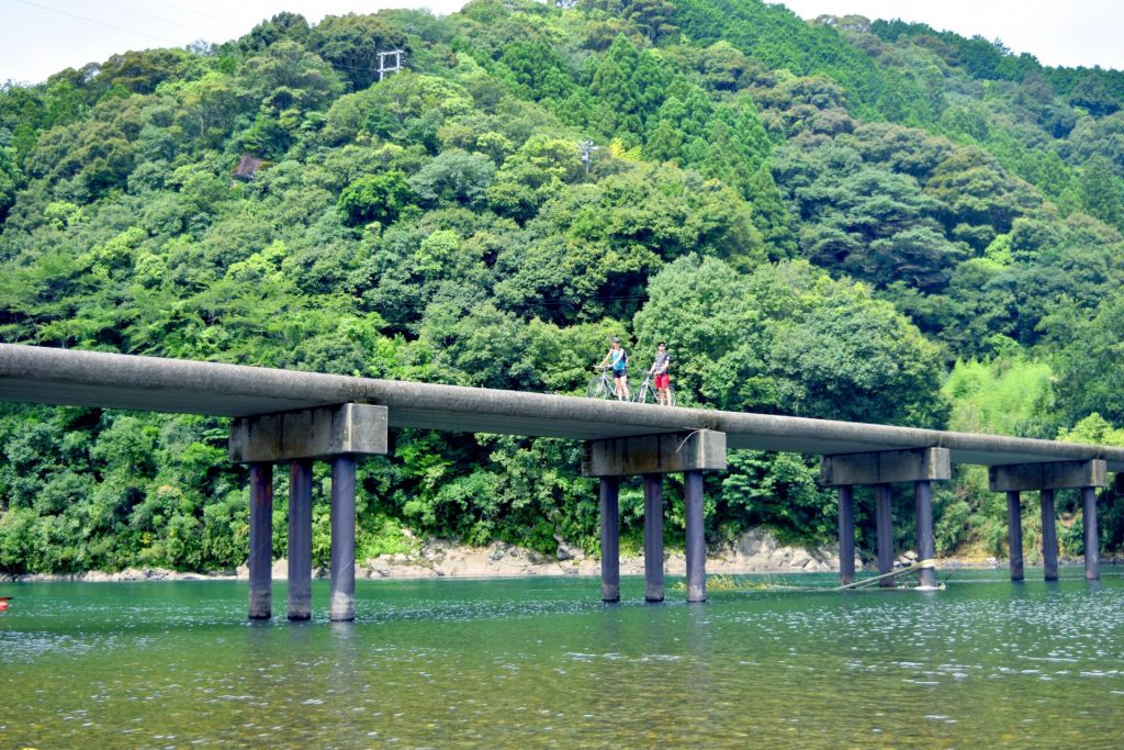 Cycling Shimanto River Kochi Shikoku Japan