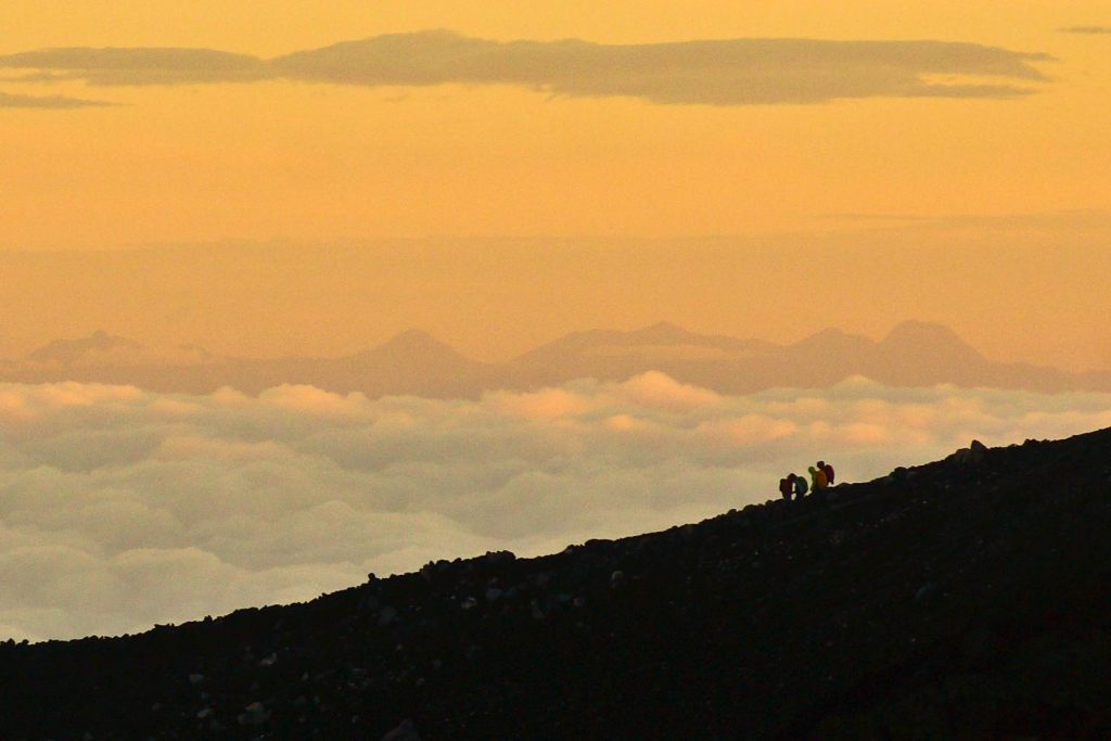 Climbing Mt. Fuji Outdoor Japan