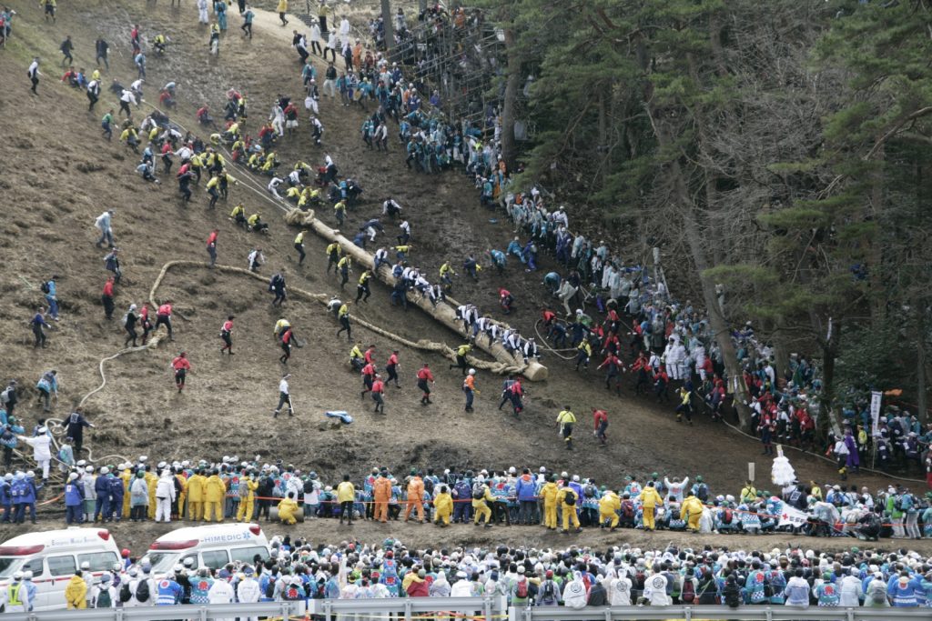 Onbashira Matsuri Japan Nagano Festival