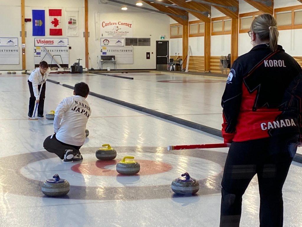 sayuri matsuhashi double role curling athlete japan outdoor